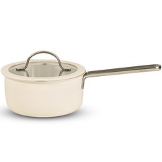 HANIL STAINLESS STEEL Rico感應爐適用彩色三層單柄湯鍋, 混色, 16cm, 1個