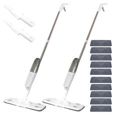 레토 스프레이 밀대 물걸레 + 극세사패드 5p + 다용도 클리너, 2세트