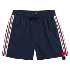 Tommy Hilfiger 兒童側邊飾帶泳褲