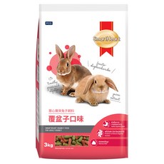 SmartHeart 慧心 寶貝兔子飼料, 覆盆子口味, 3kg, 1包