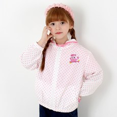 PremierFam 奇妙萌可 女童用 愛心萍 九分袖防風外套