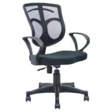 台灣製舒適辦公椅 NP-07 黑色 - 人體工學設計，透氣網布，可調節高度, 20 x 10 x 2cm