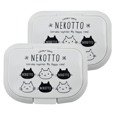 Skater 可重複使用濕紙巾蓋 WTL1AG, NEKOTTO, 2個