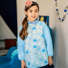 bay b 嬰兒圍裙圍裙兒童兔子藝術吹氣 +防水抖動袋