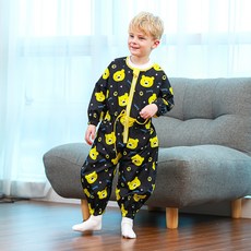 bay-b 兒童用全身美術畫袍 + 防水拉鍊袋, 蜜糖熊