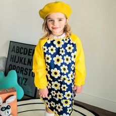 bayb 유아앞치마 블라썸 미술가운 + 방수지퍼백