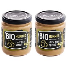 RUDOLFS 유기농 후무스 병아리콩 스프레드, 2개, 230g