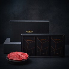 미트엔조이 미국산 블랙앵거스 구이모듬 선물세트 0.9kg (냉장), 1세트