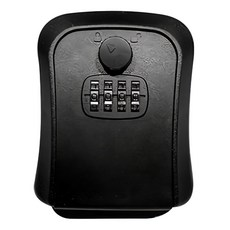 密碼鎖鑰匙盒 鋁合金+鋅合金材質, 壁掛黑, 1個