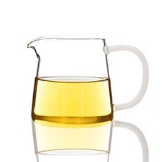 베이다시 유리숙우 티포트 GD-013, 화이트, 380ml