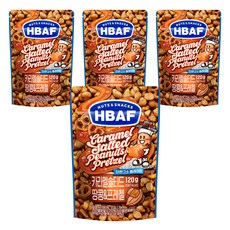 HBAF 鹹焦糖花生與蝴蝶餅, 120g, 4包