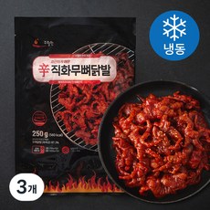 수월한 직화 무뼈닭발 (냉동), 250g, 3개