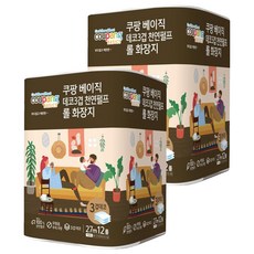 Coupang Basics Deco 3層捲筒衛生紙 27m 12捲, 2包
