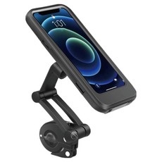 360旋轉防水智慧型手機架, 黑色, 1個