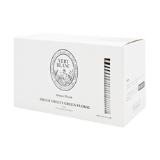 VERT BLANC 烘衣衣物柔軟片 Set 30片, 綠色花香, 植物性柔軟成分, 1盒