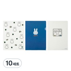 스튜디오에잇 미피 L홀더 화일 3종 세트, 혼합색상, 10세트