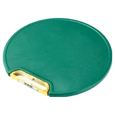 德利生活 可立式圓形抗菌砧板 綠色, 35 x 34.5 x 1.5cm, 1個