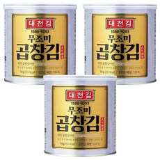 Daechungim 大川 無調味牛腸海苔罐 NC730, 14g, 3個