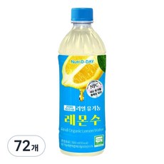 뉴트리디데이 리얼 유기농 레몬수, 72개, 500ml