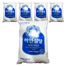 백설 하얀설탕, 4.5kg, 5개
