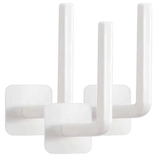 ROYALLIN 蘿林嚴選 免打孔L型萬用掛勾 13.6 x 7cm 90g, 白色, 3個