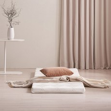 三益傢俱 Seine 天然乳膠床墊 + 防水內罩 + 外罩 + 收納帶套組, 75mm, 白色