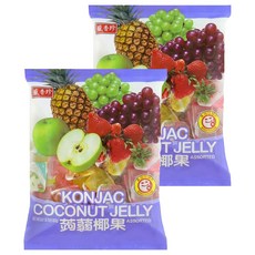 盛香珍 大蒟蒻椰果 綜合, 1kg, 2袋