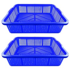 生活King 置物籃/收納籃 藍色, 59.5 x 48 x 16cm, 2個