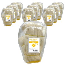 SJG Clover 棉質手套 35g, 100個, 手腕(黃色)