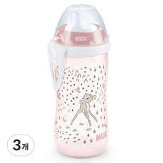 누크 퍼스트초이스 디즈니 스파우트 키디컵, 300ml, 3개, 밤비
