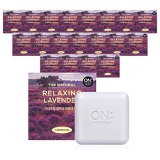 온더바디 더 내추럴 릴랙싱 비누 라벤더, 90g, 20개