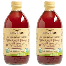 DE NIGRIS 德尼格斯 蔓越莓蜂蜜蘋果醋, 500ml, 2個