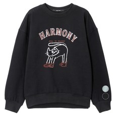 쥬시쥬디 여성용 캣그래픽 맨투맨 JZTS721C