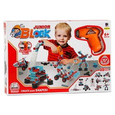 BOHUI 小小工程師電鑽積木組, 1組, 淺藍色