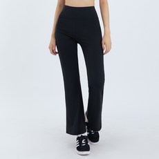 Elsso 女性高腰基本款刷毛遮肚透氣靴型褲