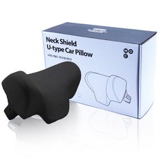 MYOWN CAR U型護頸 車用角度可調頸枕, 黑色