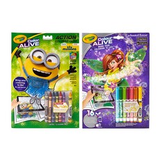 Crayola 繪兒樂 炫彩魔法書超值組, 小小兵+仙女, 1組