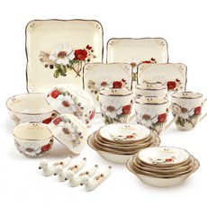 FGS Rose Bella 餐具套組 A 4, 30入, 混色