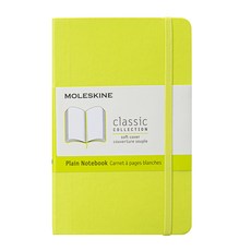 몰스킨 클래식 노트북 소프트 커버 Plain, 레몬 그린