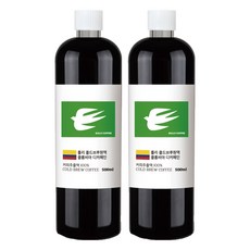 룰리커피 더치커피 콜드브루 커피 원액 디카페인 콜롬비아, 500ml, 2개, 1개입