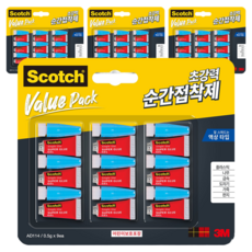 3M Scotch 黏著劑多件組 一次性液體型 9入俱樂部包, 4個