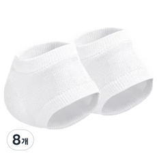 後腳跟足部護理保濕貼片 白色, 8個, 1入, 100g