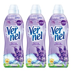 Vernel 高濃縮織物柔軟劑 春日薰衣草 正裝, 3個, 900ml