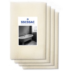 素色沐浴巾, 象牙白, 4個, 1件