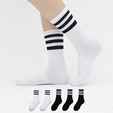 Izileg 女款運動鬆緊帶無緩衝長筒三線襪, 隨機出貨