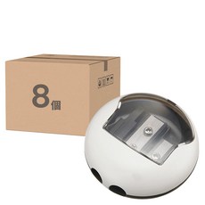 手牌 0133d 迷你雙孔削鉛筆器 - 雙孔設計 刀片鋒利 多色可選, 顏色隨機, 8個