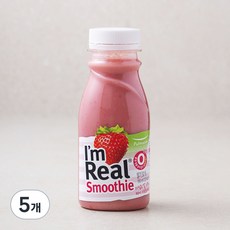 아임리얼 스무디 마이 스트로베리, 190ml, 5개