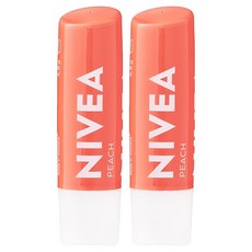 니베아 립케어 피치 샤인, 피치향, 4.8g, 2개
