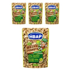 바프 넛츠 앤 스낵스 와사비맛 땅콩, 120g, 4개