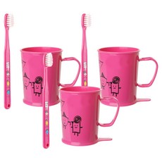 WEDENT 威登 兒童漱口杯A套組 粉色 6~8歲, 3套